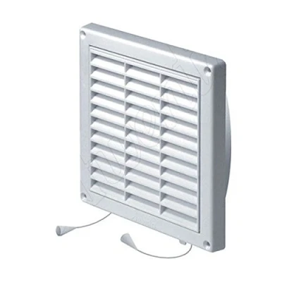 Image of 130 x mm Wall Ventilation Grille Cover Net Pull Cord Closure Diameter of 110