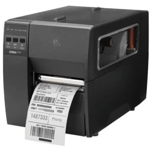 Image of Zebra Technologies DT Printer ZT111; 4&quot;, 203 dpi, Direct Thermal, Tear, EU/UK Cords, USB, Serial, Ethernet, BTLE, USB Host, EZPL