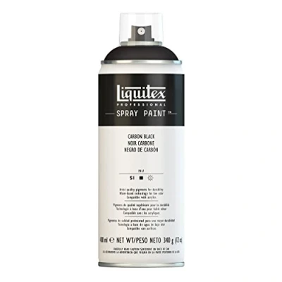 Image of Liquitex 4450337 Professional Spray Paint 400 ml, Carbon Black