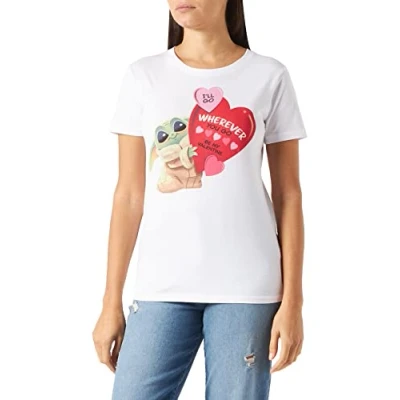 Image of Star Wars Women&#039;s Woswmants047 T Shirt, White, M