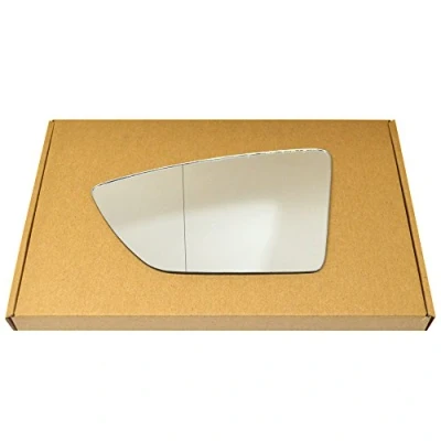 Image of Less4spares Wing Mirror Glass Left Compatible with Seat Leon 2012 2020 STICK ON Passenger Near Side Blind Spot