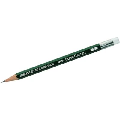 Image of Faber Castell 3 x Pencil for Perfect 9000 B with Eraser