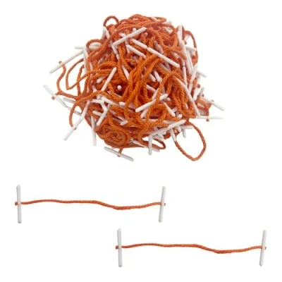Image of Pack of 100 101mm Plastic End Orange Treasury Tags