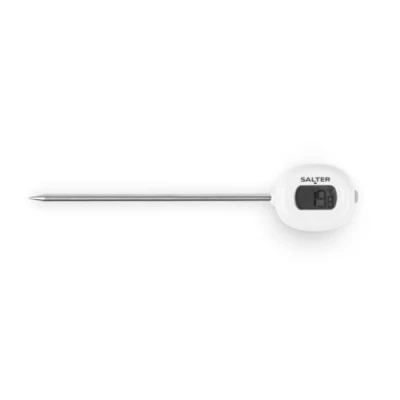 Image of Salter 518 WHCREU16 Instant Read Meat Thermometer Digital Food for Air Fryers, Temperature Probe Kitchen, BBQ, Jam &amp; Deep Frying, 0.1C Precision, 45C to 200C, Batteries Included