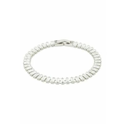 Image of Pilgrim Silver Rue Baguette Crystal Bracelet