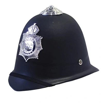 Image of PETERKIN CLASSICS police Bobby helmet Children’s for Dress Up and Roleplay Fancy Dress, Book Day, Toys Costumes &amp; Accessories Ages 3+