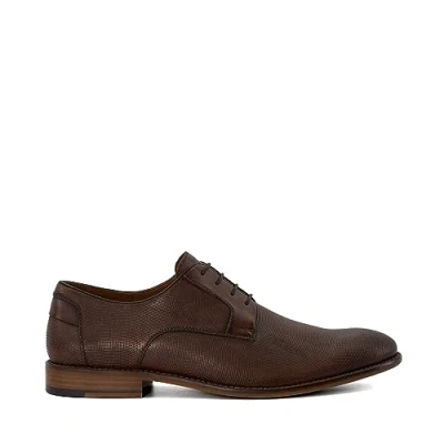 Image of Dune London Mens Billiard Gibson Shoes Brown Leather (archived) Size UK 10