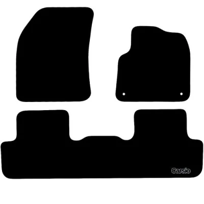 Image of Carsio Carpet Car Mats For Citroen DS DS7 Crossback 2017+ Onwards Tailored Fit Floor Mat Set Complete Accessory Black Custom Fitted All Weather, Anti Slip Backing &amp; Trim