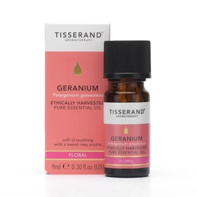 Image of Tisserand Aromatherapy Geranium Essential Oil Ethically Harvested 100% Pure 9 ml