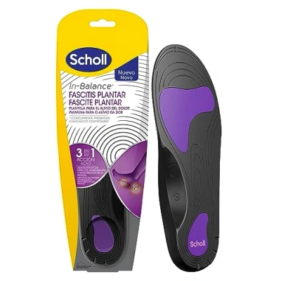 Image of Scholl Plantar Fasciitis Anti Pain Insoles 3 in 1 Balance Technology Instant and Lasting Relief Comfort Adapted to Your Gait Size L 42.5 45