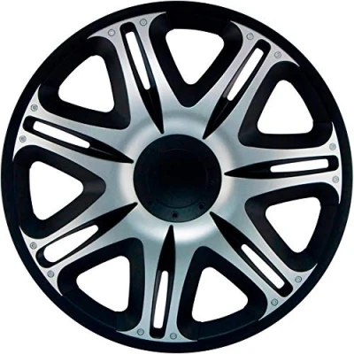 Image of J Tec J13558 wheel covers Nascar, silver/black, 13 inch