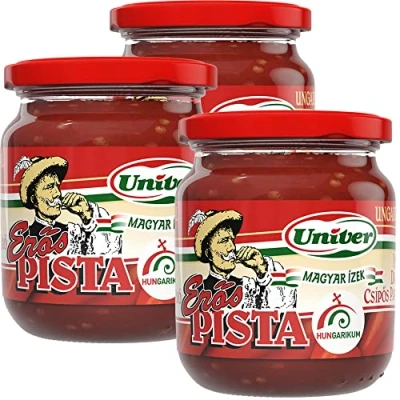 Image of 3 x Eros Pista Hungarian Paprika Paste, 3x200g