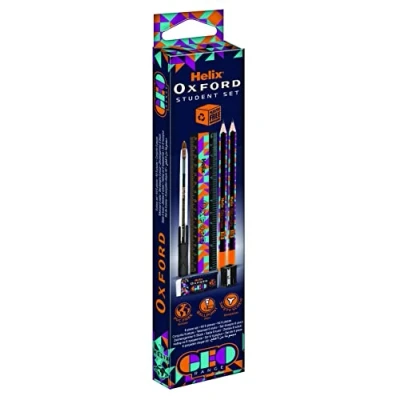 Image of Helix Oxford Geo Student Set Orange