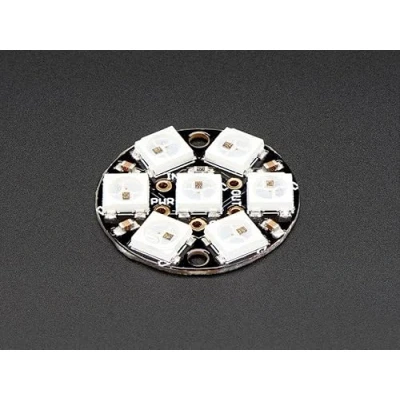 Image of Adafruit NéoPixel Jewel 7 LEDs RGBW blanc chaud