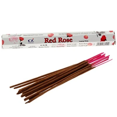 Image of STAMFORD INCENSE STICKS RED ROSE SINGLE PACK