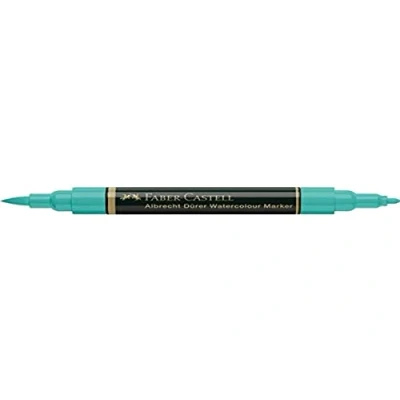 Image of Faber Castell Art &amp; Graphic Albrecht Dürer Watercolour Marker, Cobalt Green, Single For Art, Craft, Drawing, Sketching, Home, School, University, Colouring