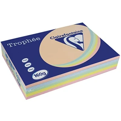 Image of Trophee Card A4 160gm Pastel Assorted (250 Pack) 1712C
