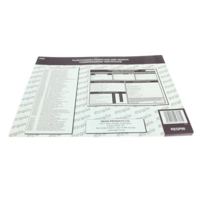 Image of Regin REGP66 Flue/Fireplace Commissioning Certificates