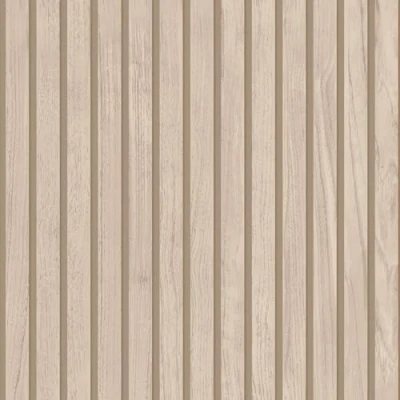 Image of Panacea Wood Slats Effect 3D Design Modern, Industrial Minimalist Look Wallpaper for Living Room, Bedroom, Hallway Natural Belgravia 1162