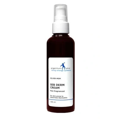 Image of argentum plus Silver MSM Seb Derm Cream Non Fragranced 100ml For skin prone to seborrheic dermatitis