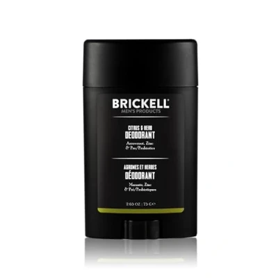 Image of Brickell Men&#039;s Products Natural Deodorant For Men, and Organic, Aluminum, Alcohol, Baking Soda Free, 78mL (Citrus &amp; Herb)