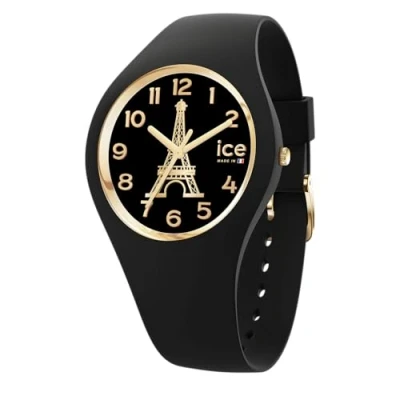 Image of ICE Watch cocorico Eiffel tower Black Women&#039;s wristwatch with silicon strap 023247 (Small)