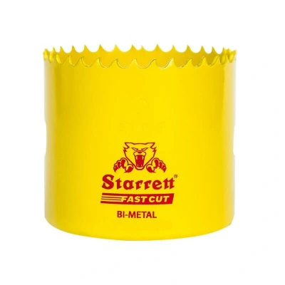 Image of Starrett HSS Bi Metal Hole Saw FCH0134 Fast Cut Extra Cobalt For Stainless Mild Sheet Wood Plastic Various Materials 44mm