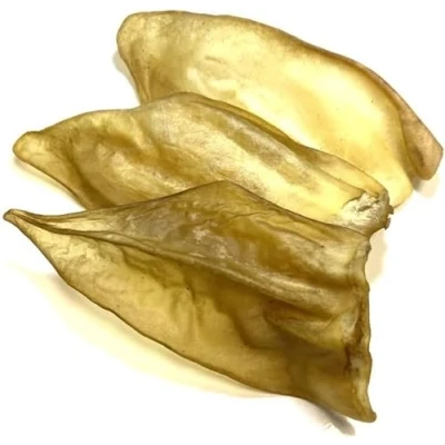 Image of *NEW* Beef Ears x 2 Natural Dog Treats Chews SLD