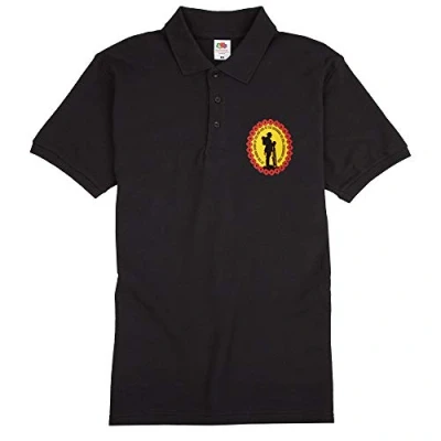 Image of Senlak Poppy Polo Shirt We Will Remember Them (XX Large) Black