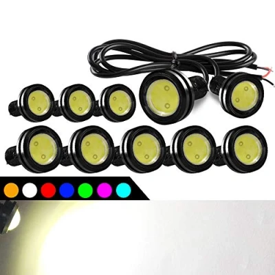 Image of 10pcs High Power 9W 23mm Eagle Eye LED Light DRL Fog Motorcycle Daytime Running Lights Tail Backup Car Motor Clearance Marker Lights(White)