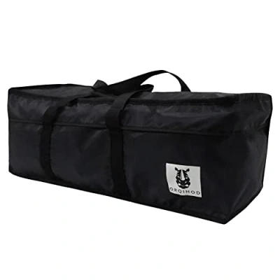 Image of Orqihod Outdoor Cushion Storage Bag Waterproof, Extra Large for Cushions 420D Heavy Duty Garden Furniture Bags with Zipper 127CM, Black