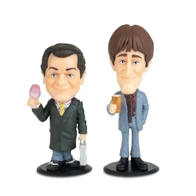 Image of Sporting Profiles Only Fools and Horses Mini Bobble Buddies bobblehead Figures Del Rodney Yuppy (1)