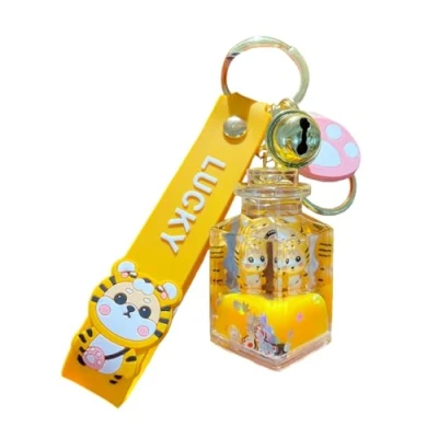 Image of BsaPP Creative Shiba Inu Liquid Keychain Cute Kawaii Floating Animal Keyring Quicksand Car Keys Bag Pendant for Women Girl