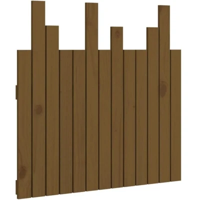 Image of vidaXL Wall Headboard Honey Brown 82.5x3x80 cm Solid Wood Pine