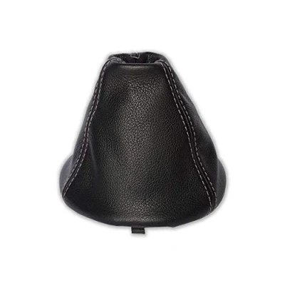 Image of The Tuning Shop Ltd Gear Gaiter Compatible with Fiat 500 500C Leather Various Stitching Colour Available (Leather Grey Stitch)