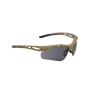 Image of Swiss Eye Safety Glasses Attac, Polycarbonate Lenses, Rubber Frame, Smoke/Orange/Clear Lens, Unisex Adults