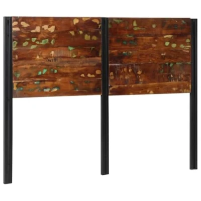 Image of vidaXL Headboard Reclaimed Wood &amp; Iron, 140 cm Unique Bedroom Fit