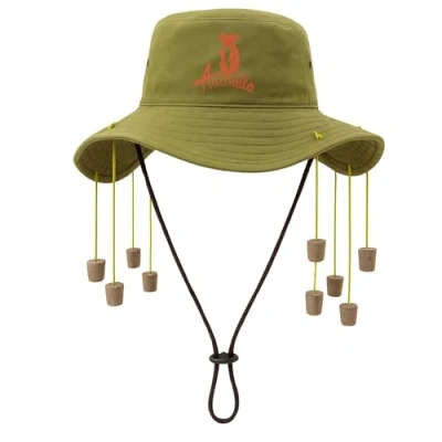 Image of Wicked Fun® Adult Australian Cork Hat &amp; Inflatable Kangaroo Aussie Australia Fancy Dress Kit