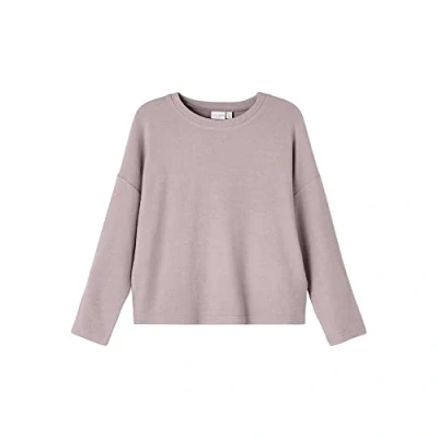 Image of NAME IT Girl&#039;s Nkfvicti Ls Knit Noos Pullover Sweater, Violet Ice, 5 Years