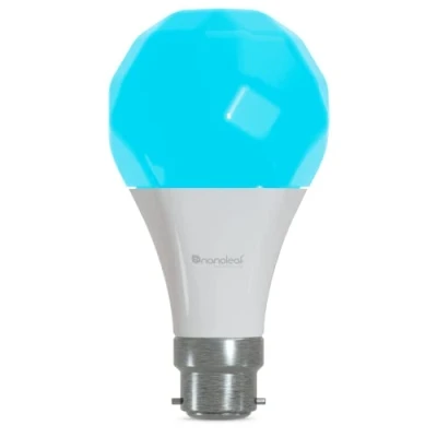 Image of Nanoleaf Essentials B22 LED Bulb, RGBW Dimmable Smart Bulb Thread &amp; Bluetooth Colour Changing Light Works with Google Assistant Apple Homekit, for Room Decor Gaming