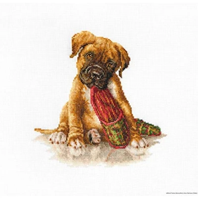 Image of Luca S Cross Stitch Kit, Cotton, Multicoloured, 18x17,5cm