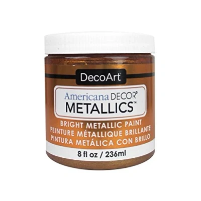 Image of DecoArt Americana Décor Metallic Jar of Paint, Acrylic, Bronze, 236 ml (Pack 1)