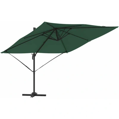 Image of vidaXL Cantilever Roma Parasol Green 286x285x265 cm Aluminium