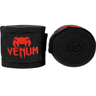 Image of Venum, Kontact Boxing Hand Wraps, Men&#039;s, 2.5m, Black/Red