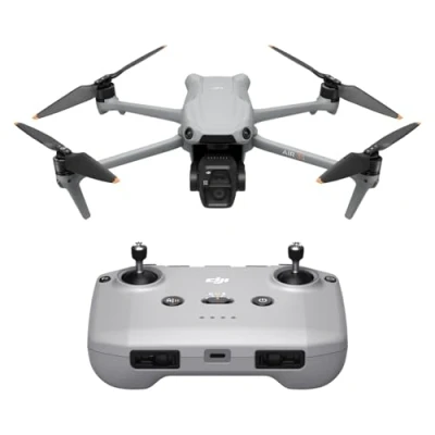 Image of DJI Air 3S (RC N3), Drone with Camera 4K, Dual 1&quot; CMOS Wide Angle Camera, 4K/60fps HDR Video &amp; 14 Stops of Dynamic Range, 45 Min Max Flight Time, 20km Transmission Range