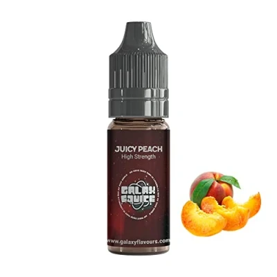 Image of Juicy Peach High Strength Flavouring 230+ Flavours Galaxy Food Large 100ml Bottle.