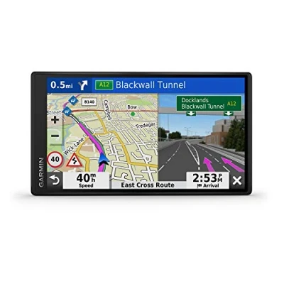 Image of Garmin [Renewed] DriveSmart 55, GPS Sat Nav, 5.5&quot; Edge to Display, Map Updates for UK and Ireland , Live Traffic via app, Bluetooth Hands free Calling, Smart Features (Renewed)