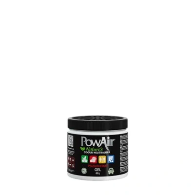 Image of PowAir Gel Natural Odour Neutraliser Passion Fruit Fragrance Effective Home Eliminator with Essential Oils (400g)