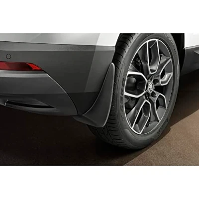 Image of Skoda 57A075101 Rear Mud Flaps only up to production date 28/02/2022, not for facelift