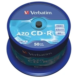 Image of Verbatim CD R 700MB 80minutes Spindle (50 Pack)